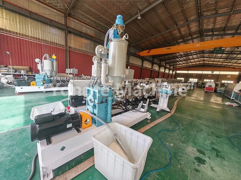 Yongte 16-63mm PPR telung lapisan pipe extrusion line kanggo klien Aljazair wis kasil rampung commissioning lan acceptance