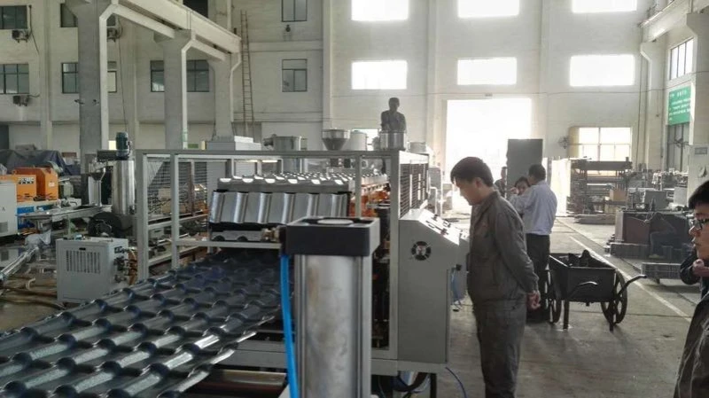 PVC Corrugated Sheet Nggawe Machine