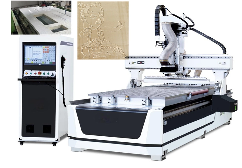 WPC Door CNC Mesin Ukiran